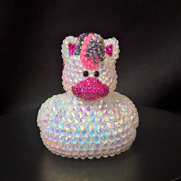 Unicorn Rubber Duck, Jeep Duck, Bedazzle, Gift, Fun, Cool, Unique, Girls Bling - Picture 3 of 7